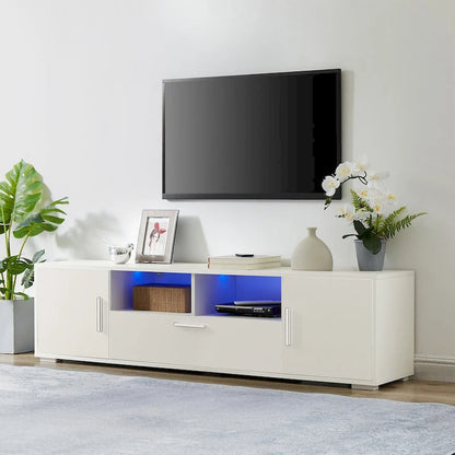 TVstand,TVCabinet,entertainment center TV station,TVconsole,console with LED light belt, light belt can be remote control
