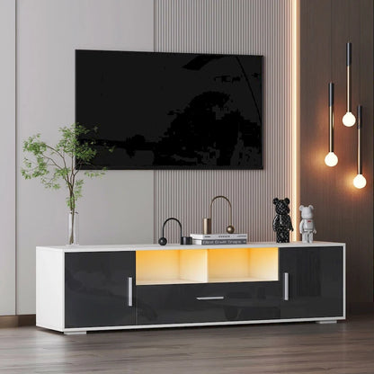 TVstand,TVCabinet,entertainment center TV station,TVconsole,console with LED light belt, light belt can be remote control