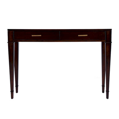 Kai 2 Drawer 46 Burl Wood Console Table