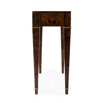 Kai 2 Drawer 46 Burl Wood Console Table