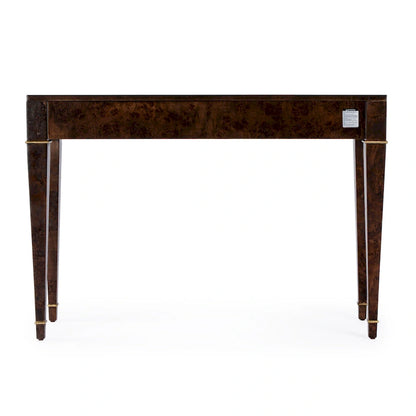 Kai 2 Drawer 46 Burl Wood Console Table