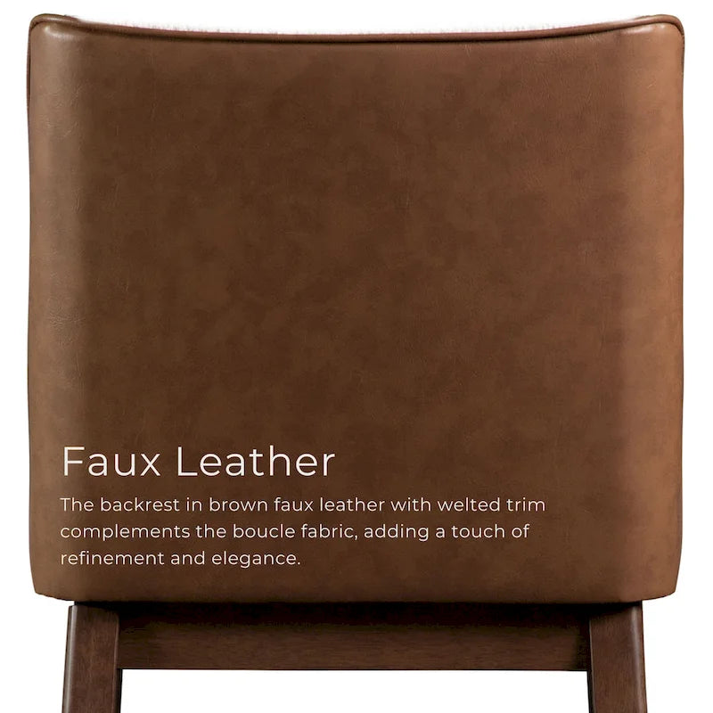 Furniture of America Beau I Mid-century Walnut 7-Piece Rectangle Dining Table Set