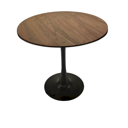 Round Dining Table, 31.5 Tulip Table Kitchen Dining Table 2-4 People with MDF Table Top &amp; Pedestal Base, End Table