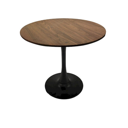 Round Dining Table, 31.5 Tulip Table Kitchen Dining Table 2-4 People with MDF Table Top &amp; Pedestal Base, End Table