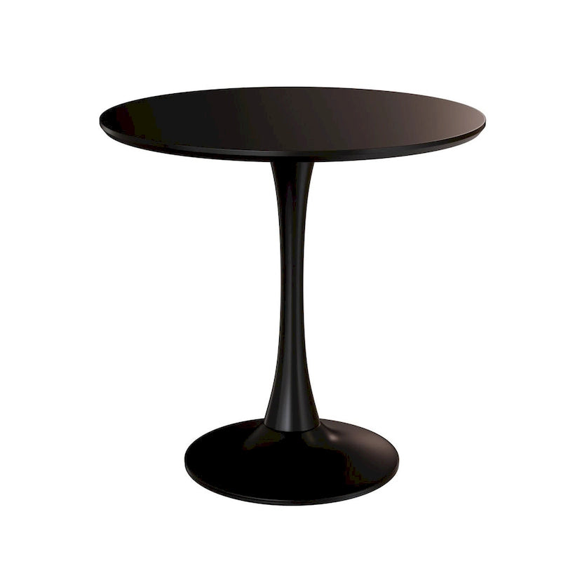 Round Dining Table, 31.5 Tulip Table Kitchen Dining Table 2-4 People with MDF Table Top &amp; Pedestal Base, End Table