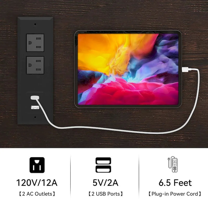 Liquor Bar Cabinet All-In-One Wine Sideboard Floating Storage w/ Bottle Rack