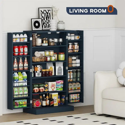 Storage Cabinet with Doors and Adjustable Shelves - 12D x 23.62W x 41H