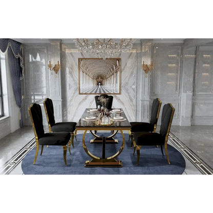 72 inch Rectangular Dining Table with U-Shaped Base