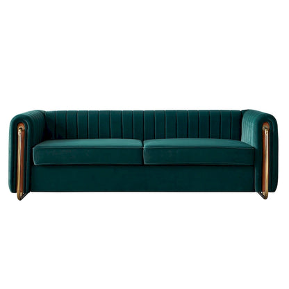 Contemporary Velvet Sofa Couch for Living Room