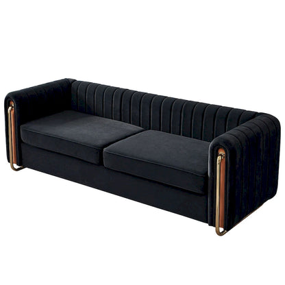 Contemporary Velvet Sofa Couch for Living Room