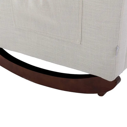 High Back Rocking Chair Nursery Chair, Padded Seat Armchair