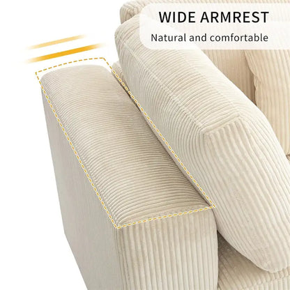 105 3 Seater Sofa with Removable Back Cushions and 5 Pillows