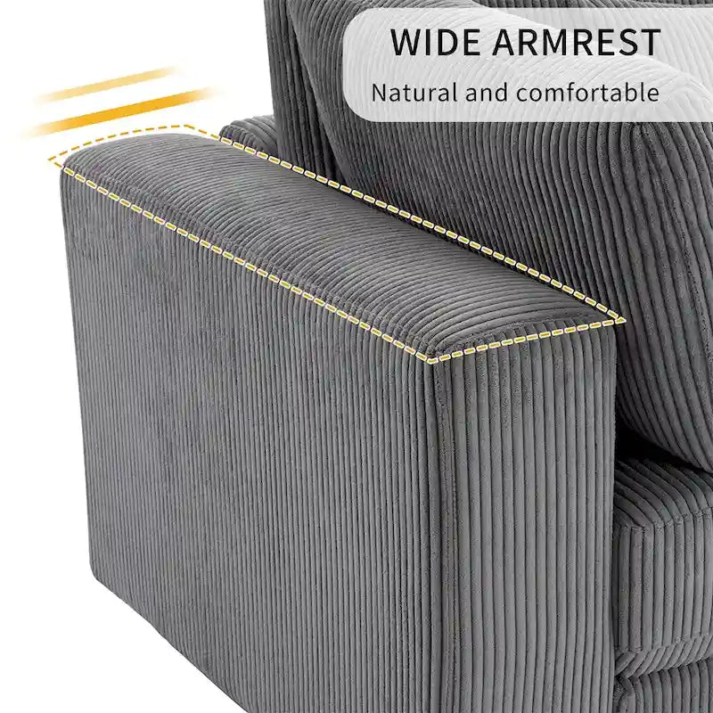 105 3 Seater Sofa with Removable Back Cushions and 5 Pillows