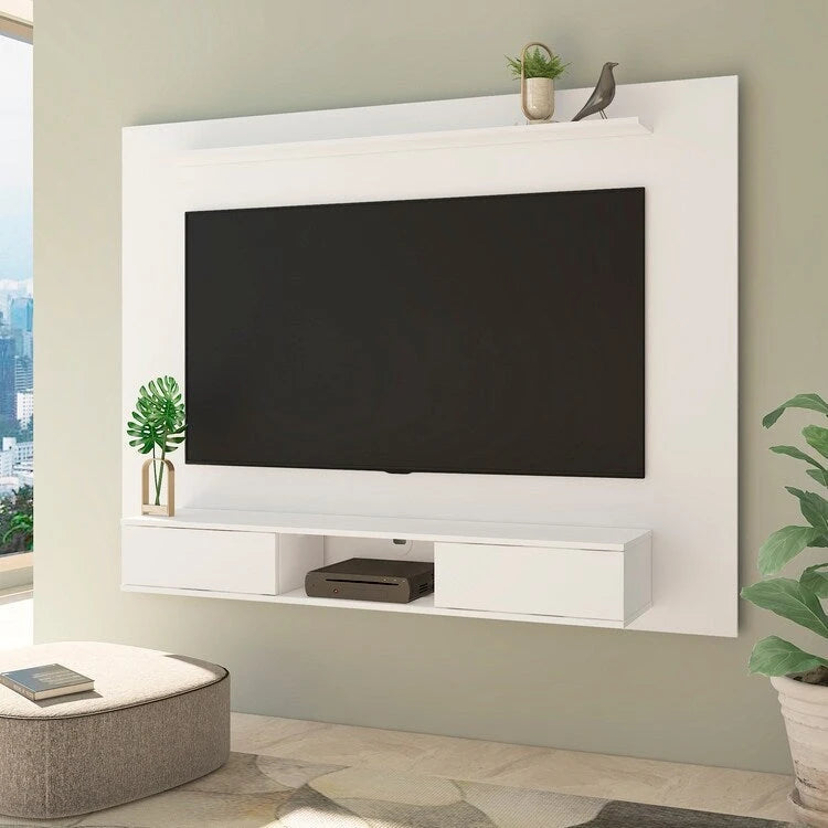 Zola Multi Storage Wall Media Center for up to 70 inch TVs, Entertainment Center with Storage, Floating TV Stand