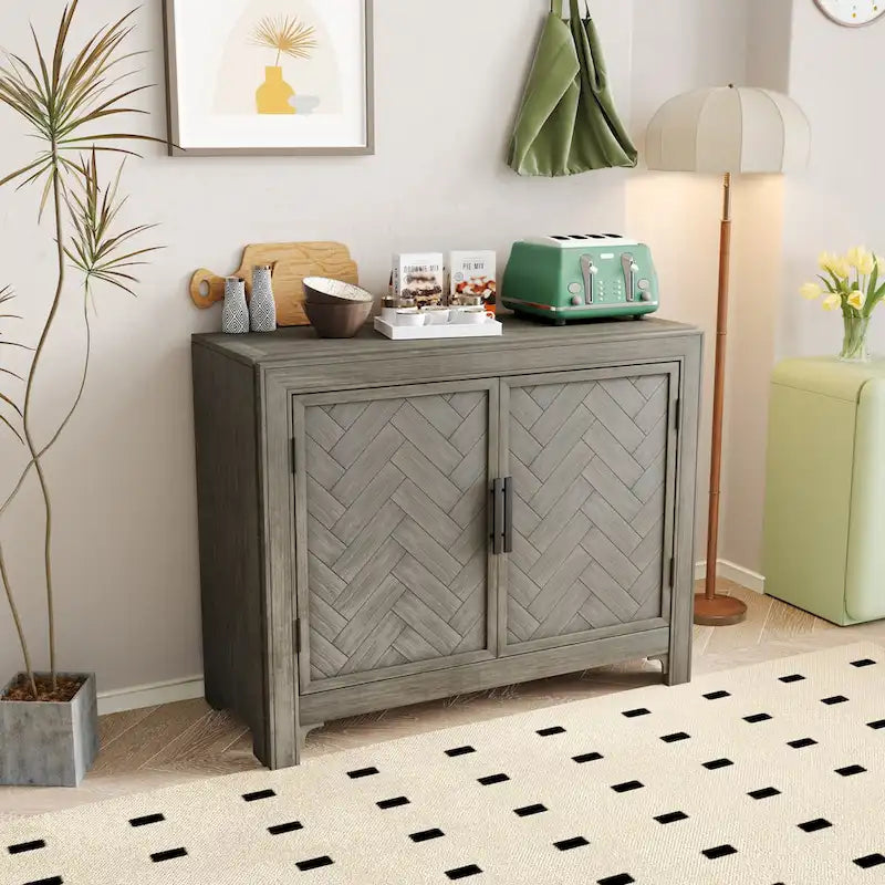 40 Modern Console Table Sofa Table with 2 Shelves