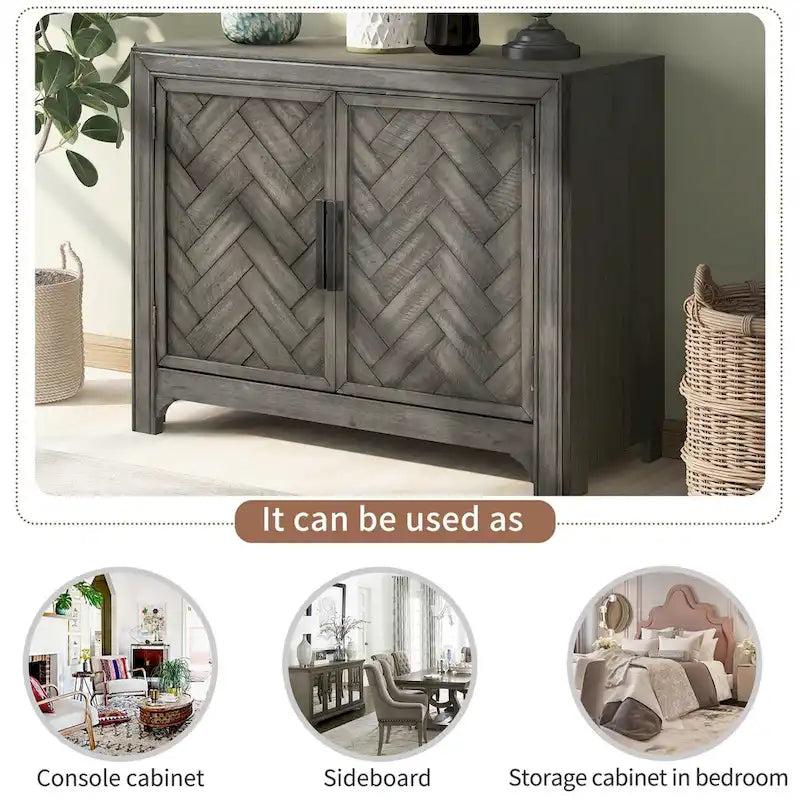 40 Modern Console Table Sofa Table with 2 Shelves