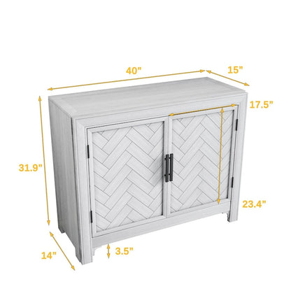 40 Modern Console Table Sofa Table with 2 Shelves