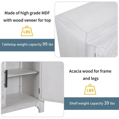 40 Modern Console Table Sofa Table with 2 Shelves