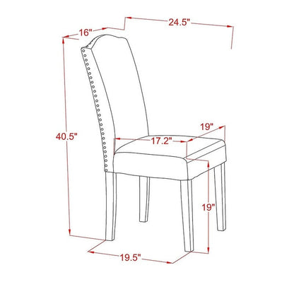 East West Furniture Dining Room Furniture Set- a Rectangle Dining Table and Limelight Linen Fabric Chairs, Oak (Pieces Option)
