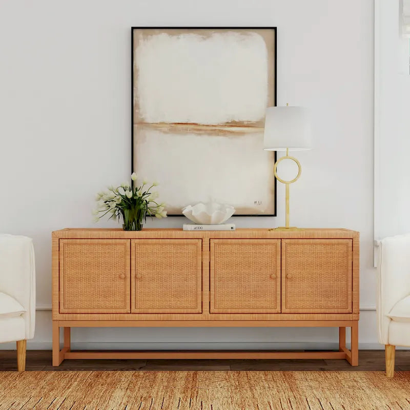 Captiva Rattan 4 Door 76 Sideboard