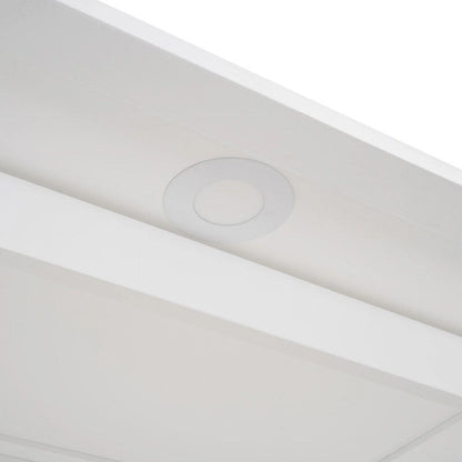 Full Size Wooden Murphy Bed Wall Bed with Shelves and LED Lights