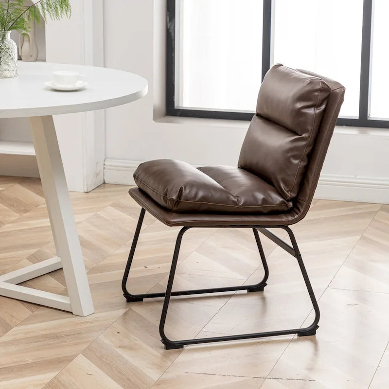 Roundhill Innes 5-Piece Round Dining Set, Trestle Table with 4 Chairs