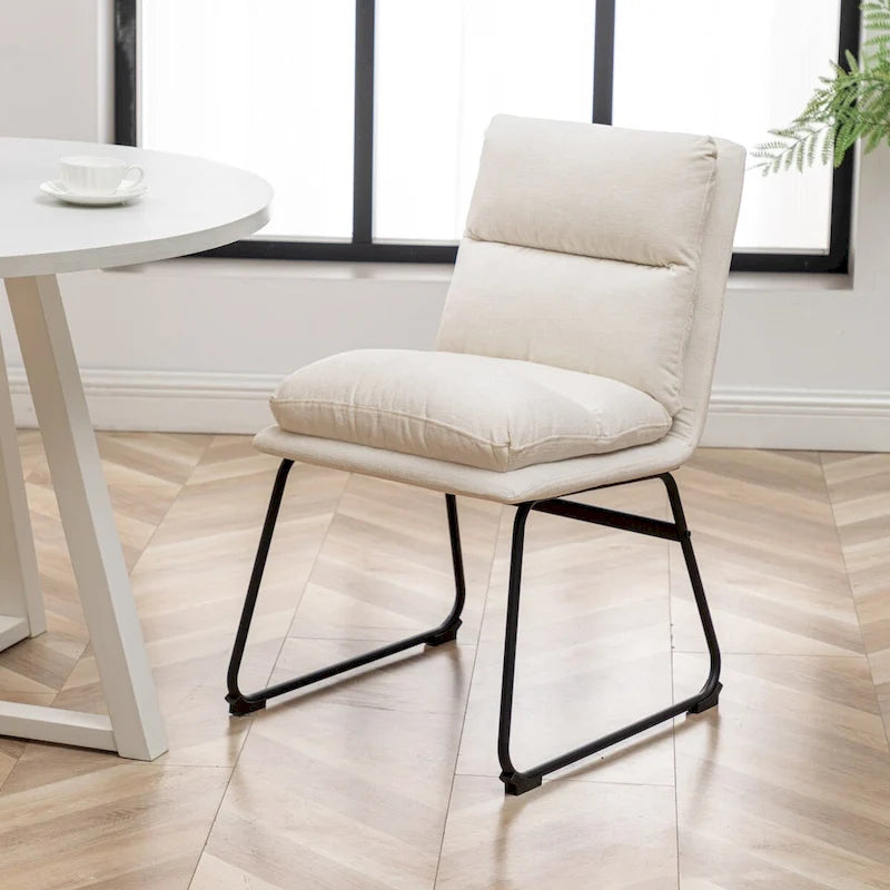 Roundhill Innes 5-Piece Round Dining Set, Trestle Table with 4 Chairs