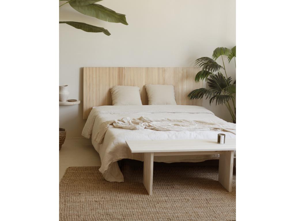 Natural pine wood headboard 120x60cm - Parisianestop 62980RREI