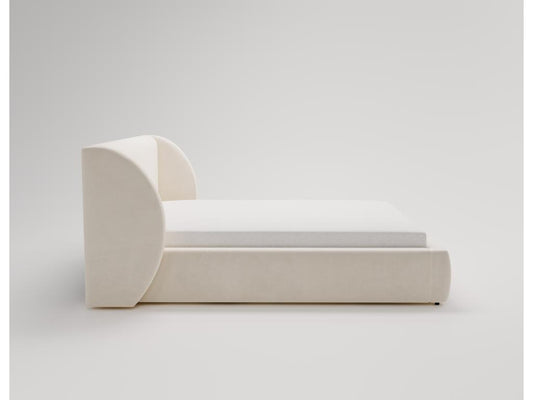 Maisonpuretop Double Bed 140x200 Maisonpuretop Upholstered Bed with Rounded Headboard 140x200 Grey Maisonpuretop 21 80514TLUK