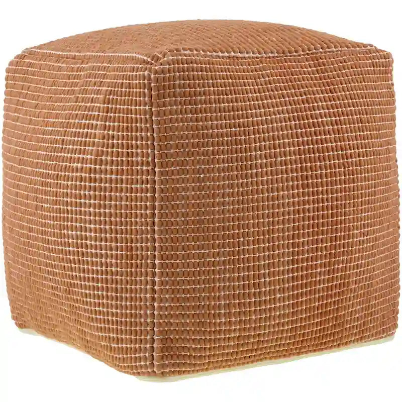 Livabliss Chunky Grid Modern &amp; Contemporary Pouf