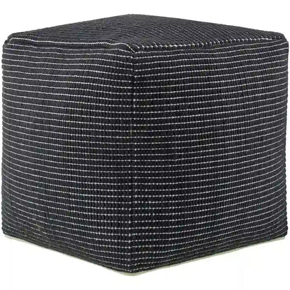 Livabliss Chunky Grid Modern &amp; Contemporary Pouf