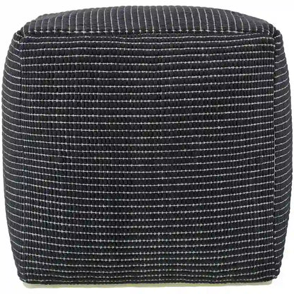 Livabliss Chunky Grid Modern &amp; Contemporary Pouf