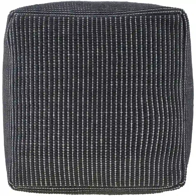 Livabliss Chunky Grid Modern &amp; Contemporary Pouf