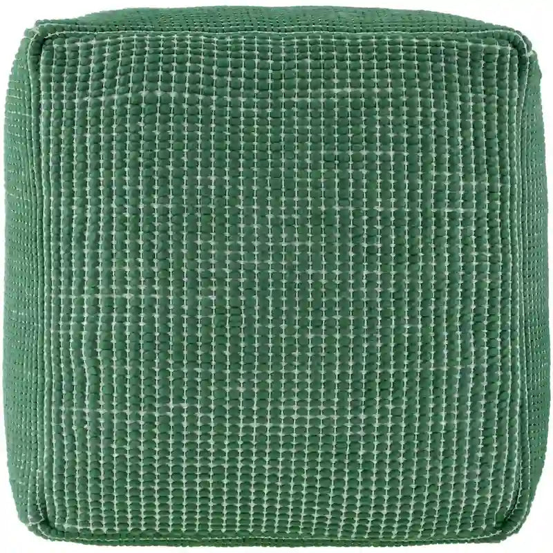 Livabliss Chunky Grid Modern &amp; Contemporary Pouf
