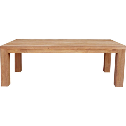 Chic Teak Recycled Teak Wood Marbella Rectangular Dining Table, 102 Inch