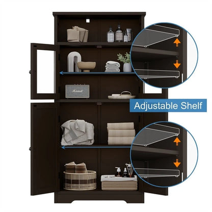 Bathroom Storage Cabinet - 11.78D x 23.6W x 50.4H