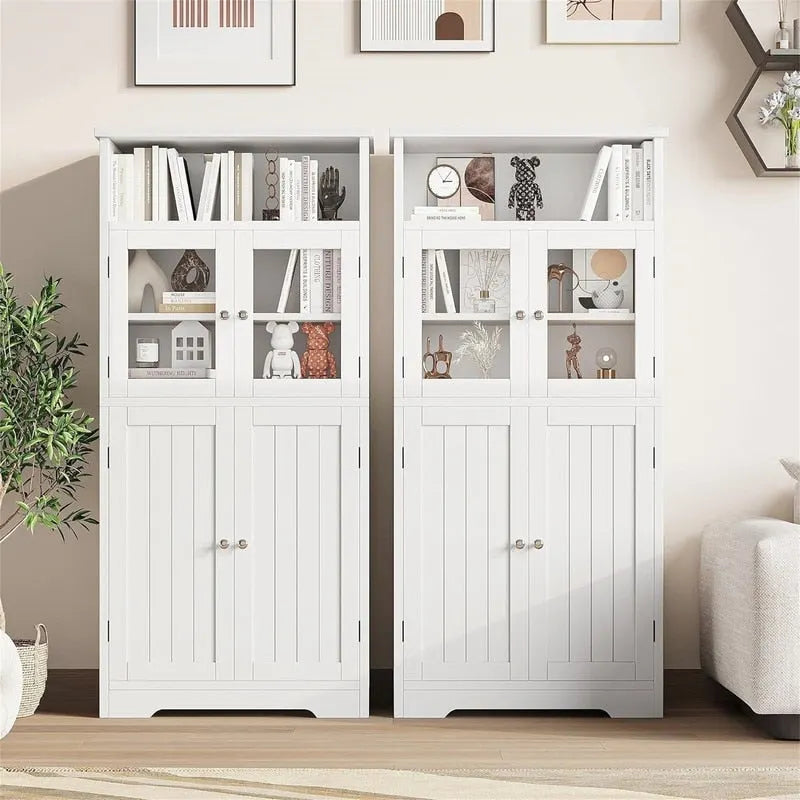Bathroom Storage Cabinet - 11.78D x 23.6W x 50.4H