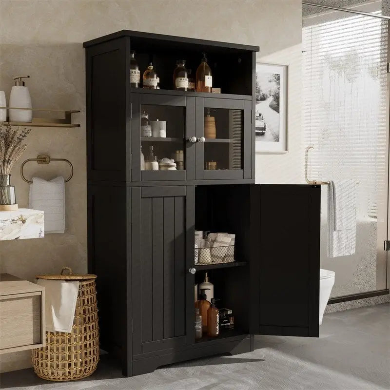 Bathroom Storage Cabinet - 11.78D x 23.6W x 50.4H