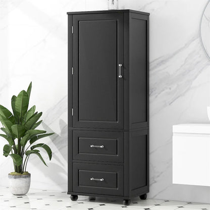 Tall Bathroom Storage Cabinet,Freestanding Storage Cabinet