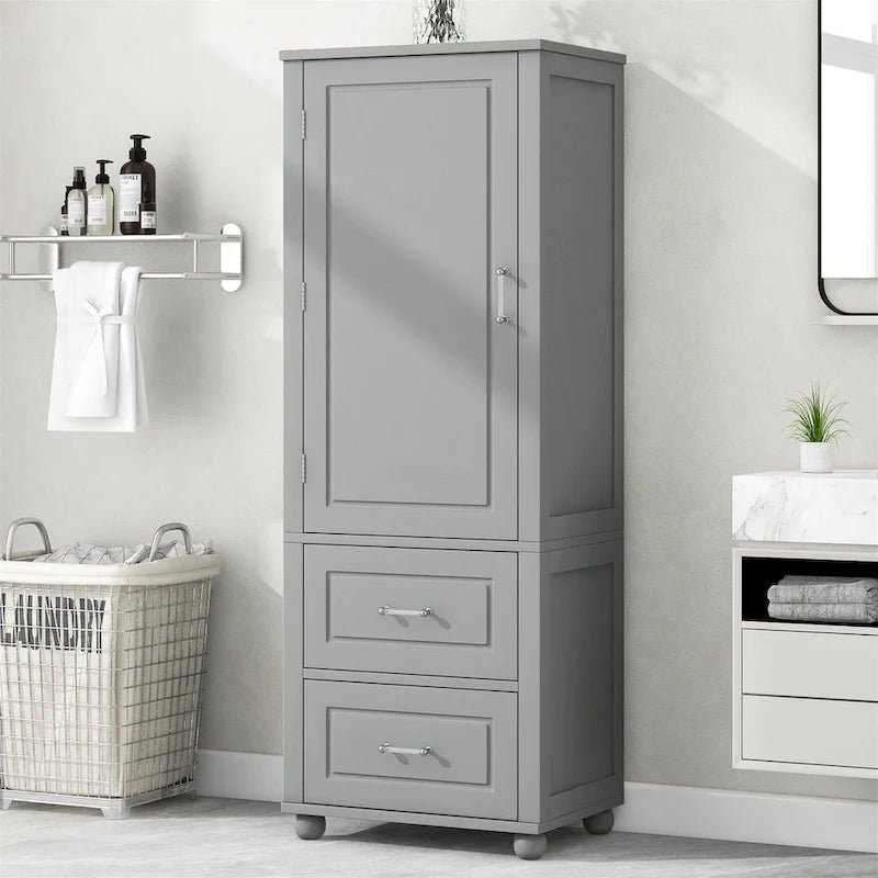 Tall Bathroom Storage Cabinet,Freestanding Storage Cabinet