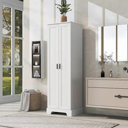 Storage Cabinet with Two Doors for Bathroom - 23.30L * 16.90W * 71.20H