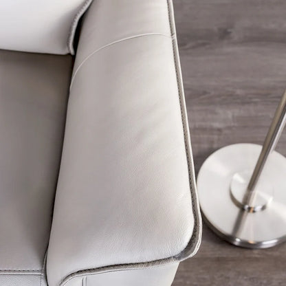 Furniture of America Marty Modern 2-Piece Leather Match Manual Reclining Living Room Sofa Set