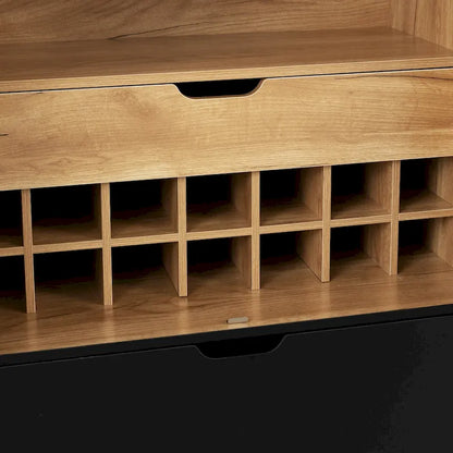 Sideboard Cabinet with Wine Racks &amp; Stemware Holder for hallways, living rooms