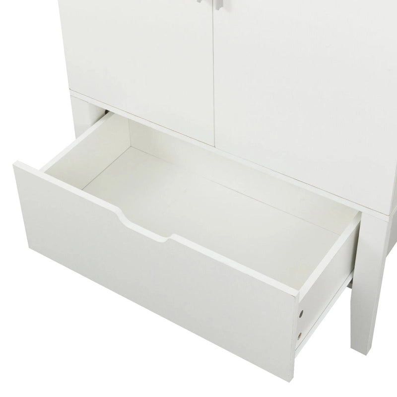 Sideboard Cabinet with Wine Racks &amp; Stemware Holder for hallways, living rooms