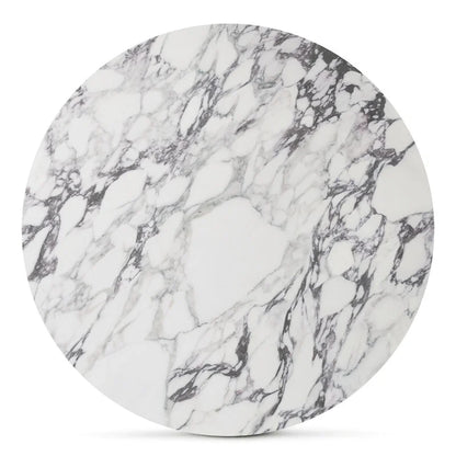 35 Faux Marble Small Round Pedestal Dining Table