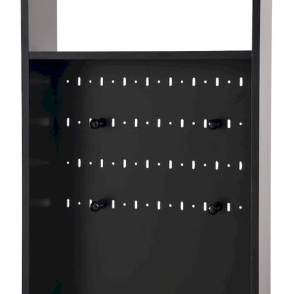 39.3Wx70.8H Hall Tree Storage with Cushioned Storage Bench,Multifunctional Hallway Shoe Cabinet,Pegboard,Coat Rack,4 Hooks