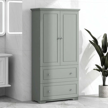 Freestanding Storage Cabinet with Two Drawers