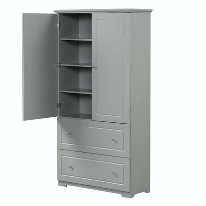 Freestanding Storage Cabinet with Two Drawers