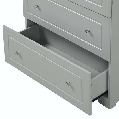 Freestanding Storage Cabinet with Two Drawers