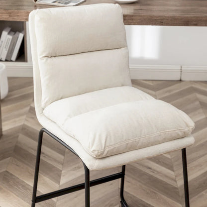 Roundhill Milos Upholstered 26-inch Counter Height Stools, Set of 2